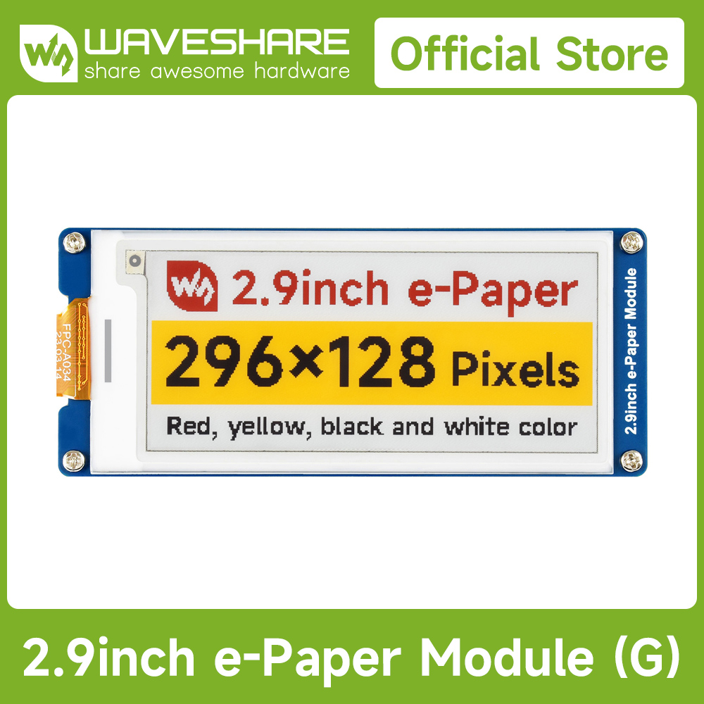 Waveshare 2,9 inch E-Paper Dis - Display Epaper 2.9 recensie en prijs